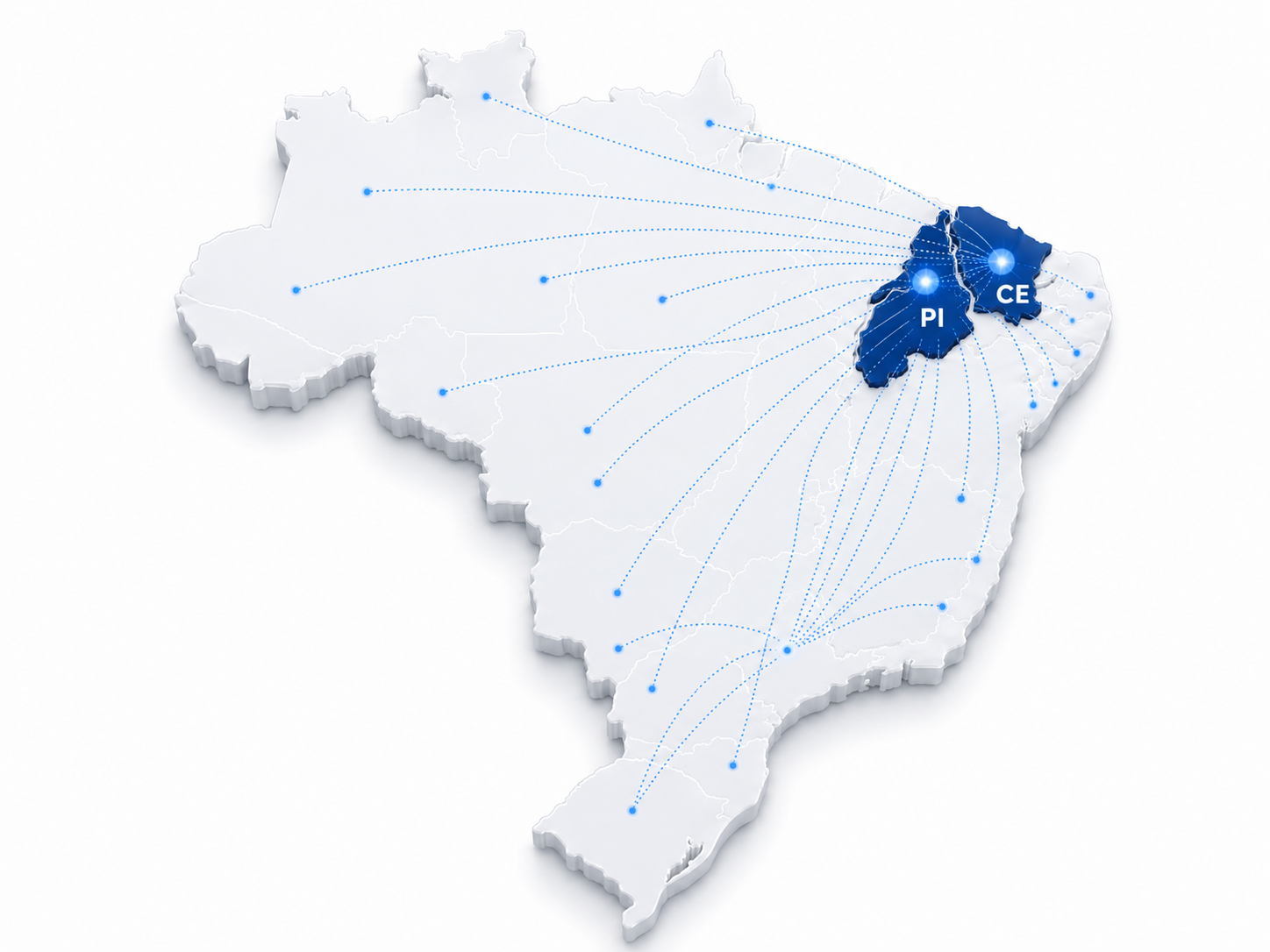 Mapa de cobertura nacional VinceMed